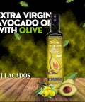 Villacados Extra Virgin Olive & Extra Virgin Avocado Oil Blend, 100% Pure Cold Pressed, Naturally Blended, Unrefined, Cooking, Frying, Grilling, Marinades & Dressings 8.5oz