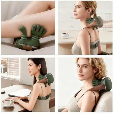 Bitoffun Shoulder And Neck Massager Bionic Heated Massager Neck Massager With Fingers 4D Kneading Massage Simulates A Real Palm Massage For Comfort Relax Muscle Tension