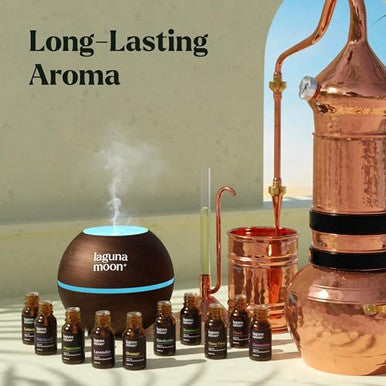 Lagunamoon Top 20 Essential Oils Set (10Ml) And 16 Piece Fragrance Oil Collection For Aromatherapy Massage Candle Making Soap Scents Office Skin & Hair Care