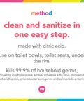 Method Antibacterial Toilet Bowl Cleaner Spearmint Kills 99.9% of Household Germs 24 Fl Oz