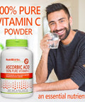 NutriBiotic Ascorbic Acid Vitamin C Powder Pharmaceutical Grade LAscorbic Acid 2000 Mg Per Serving Essential Immune and Antioxidant Collagen Support Supplement Vegan Gluten and GMO 8 Oz