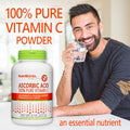 NutriBiotic Ascorbic Acid Vitamin C Powder Pharmaceutical Grade LAscorbic Acid 2000 Mg Per Serving Essential Immune and Antioxidant Collagen Support Supplement Vegan Gluten and GMO 8 Oz