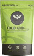 Folic Acid 400mcg 180 Tablets, Pregnancy and Fertility Supplement (Vitamin B9) UK Made. Pharmaceutical Grade