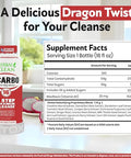 Herbal Clean Qcarbo16 Sameday Detox Cleanse Drink (16 Fl Oz) Dragon Fruit Flavor Full Body Cleanse Detox Drink For Moderate Toxin Level Vitamin B2 And Vitamin B12 For Men & Women