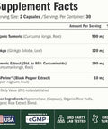 Ginko Biloba Capsules with Ginkgo Biloba 120mg & Organic Turmeric for Joint Support Focus and Brain Health Gingo Biloba Supplement with Black Pepper (Bioperine) for Max Absorption 60 Count