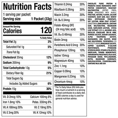 Nutrisystem Chocolate Fudge Turbo Protein and Probiotic Shake Mix, Meal Replacement Shake,15g of Protein, 21 Vitamins and Minerals, 25 Servings