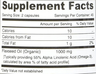 Deva Vegan Flaxseed Oil - 90 Vcaps
