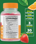 Lifeable Calcium Magnesium + Biotin Gummies Bundle Great Tasting Vitamin Supplement Gluten Gmo Chewable