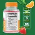 Lifeable Calcium With Vitamin D + Calcium Magnesium Gummies Bundle Great Tasting Vitamin Supplement Gluten Gmo Chewable