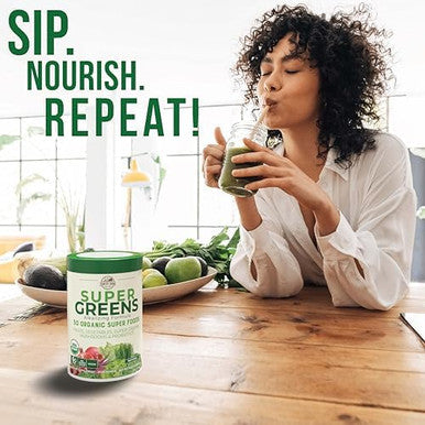 Country Farms Super Greens Powder 50 Organic Superfoods Drink Mix With Immune Defense Superfoods Drink Mix Vitamin C Elderberry