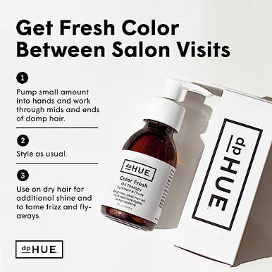 Dphue Color Fresh Oil Therapy 3 Fl Oz - Blend Of Argan Oil Liquid Shea Butter & Vitamins A & E For All Hair Colors & Types - Won'T Tint Or Dull Hair - Gluten- Vegan