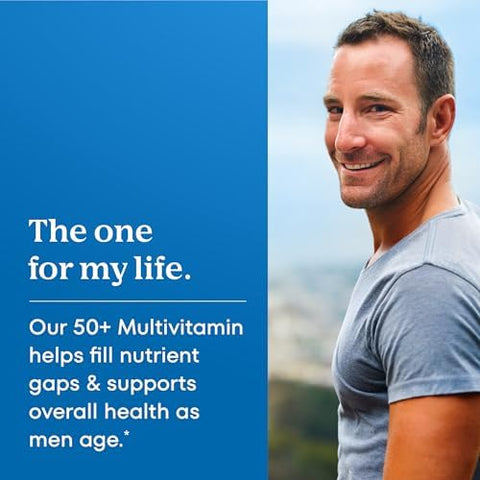 One A Day Men's 50+ Healthy Advantage Multivitamin Multivitamin for Men with Vitamins A C E B6 B12 Calcium and Vitamin D Tablet 200 Count (Pack of 1)