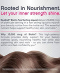 Neocell Biotin Liquid Drops 10000Mcg 2 Fl Oz Fast Acting Supplement Berry Flavor Hair Skin and Nails