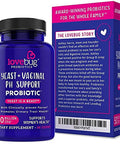 LoveBug Probiotics Complete Women's Health 50 Billion CFU Vaginal Care and pH Balance Probiotic Proven Ingredients with Pacran Promotes Urinary Tract Health Advanced Strength 30 Capsules