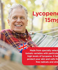 Healthspan Lycopene 15mg (2 Months Supply) | Natural Source Lycopene with Vitamin E | Rich in Tomato Phytonutrients | Non-GMO Tomatoes | Vegan