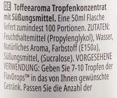 Myprotein FlavDrops - Toffee Flavour 50ml, Clear