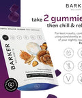 Barker Wellness Co Nighttime Vegan Sugar Adaptogen Mushroom Gummies " Reishi Lion'S Mane Chaga Cordyceps For Calm Rest & Recovery " Nongmo Sleep Support & Relaxation Supplement 60 Count