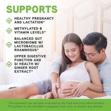 Davinci Labs Daily Best Prenatal With Probiotics Prenatal Multivitamin & Multimineral Helps Support Prenatal Health With Folate Choline Iron & More 60 Capsules (30Day Supply)