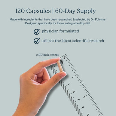 Dr. Fuhrman Daily Whole Food Multivitamin For Men - 120 Capsules, Vegan Formula For Optimal Health And Vitality, Specifically Designed For Men Over 50