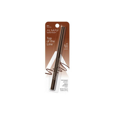 Eyeliner Pencil by Almay, Vitamin E, Water Resistent and Long Wearing with Built-in Sharpener, Hypoallergenic, Oil Free-Fragrance Free, 211 Brown Topaz, 0.32 oz