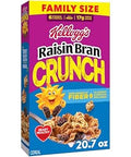 Kellogg's Raisin Bran Crunch Breakfast Cereal, Good Source of Fiber, Family Size, 20.7 oz