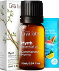 Gya Labs Frankincense Oil & Myrrh Oil For Skin Set - Aromatherapy Grade Essential Oils Set- 2X0.34 Fl Oz - Gya Labs