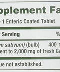 Natures Bounty Garlic 2000Mg 120 Coated Tablets Pack Of 2