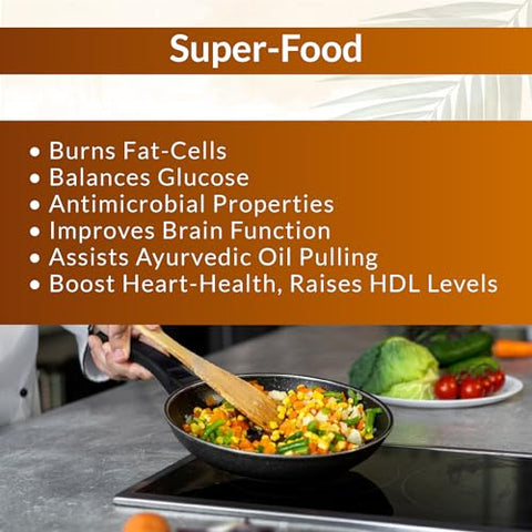 Organic Fiji, Raw Extra Virgin,Cold-Pressed, Cooking Coconut Oil with Fresh Flavor, Non-GMO, USDA Organic, 16oz