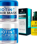 Bellisso Biotin Scalp Scrub And Biotin Hair Mask And Biotin Hair Thickening Serum For Men And Women