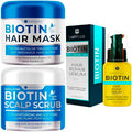 Bellisso Biotin Scalp Scrub And Biotin Hair Mask And Biotin Hair Thickening Serum For Men And Women