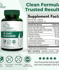 Dr Vitamin Solutions 15 Day Colon Cleanse & Detox For Women And Men Gut Cleanse With Senna Aloe Vera Psyllium Husk & Probiotics Bloating Constipation Relief Gentle Vegan Non-Gmo 15 Capsules - Dr Vitamin Solutions