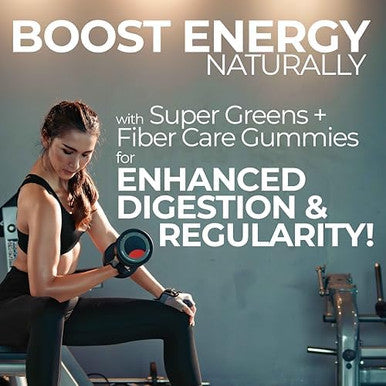 Country Farms Super Greens Natural & Fiber Gummies With Bonus Sea Moss Tincture Natural Energy Support Digestive Health Supports Regularity Bundle Pack