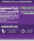 Finaflex Ashwagandha 60 Capsules Promotes Energy & Overall Wellbeing With Ksm66 Ashwagandha Root Extract 60 Servings