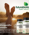 Futurebiotics Ashwagandha Gummies Stress & Mood Support Nongmo 60 Vegan Cherry Flavored Gummies