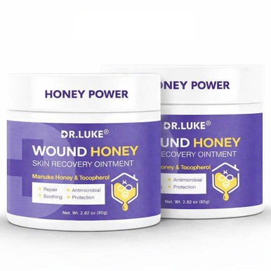 Dr. Luke Manuka Honey Wound Care: Medihoney Wound Gel For Minor Wounds & Skin Repair - Manuka Honey Medical Grade With Akkantoin 0.5% & Vitamin E - 2.82 Oz (80G)