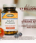 Flora Adult'S Probiotic Vegetarian Daily Probiotic For Gut & Digestive Health Includes Lactobacillus & Bifidobacterium 17 Billion Cfu Gluten Keep Chilled 120 Capsules