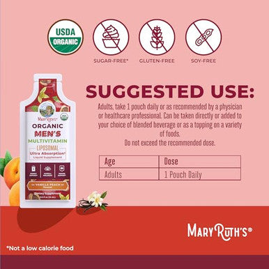 Maryruth's Organics Multivitamin For Men 05 Fl Oz