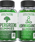 Supergreens & Ashwagandha Gummies - Ashwagandha Promotes Calmness & Enhances The Immune System - Delicious Supergreens With Spinach, Broccoli, Beetroot & Green Tea For Immune Support - 60 Gummies