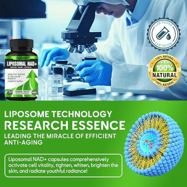 Liposomal Nad+ Supplement 500 Mg, With Tmg 250 Mg, Boost Nad+ High Absorption For Cellular Energy And Age Resist-120 Capsules