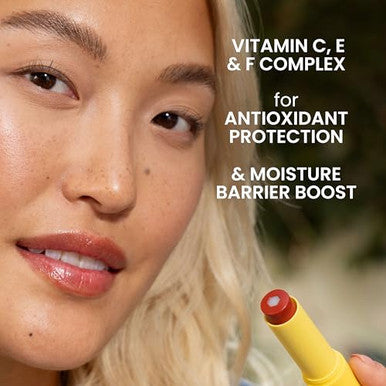 Burts Bees Tinted Boosted Balm Misty Mauve Hydrating Tinted Lip Balm With Vitamin C E And F Core 24 Hour Lip Moisturizer With Responsibly Sourced Beeswax 100% Natural Origin 1 Count 0.16Oz