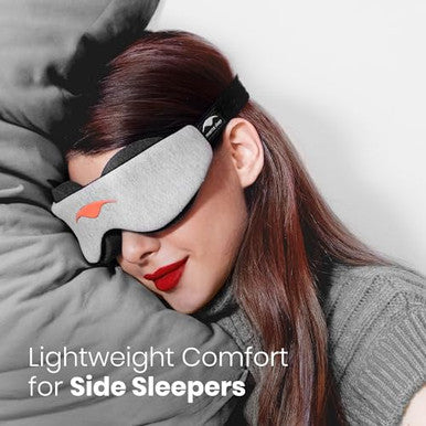 Manta Sleep Manta Slim Sleep Mask Ultra-Light Blackout Eye Mask With Adjustable Eye Cups Soft Strap For Comfortable Sleep Minimalist Design For Better Rest