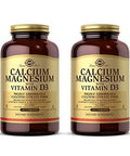 Solgar Calcium Magnesium w/Vitamin D3, 300 Tablets - Pack of 2 - Promotes Healthy Bones, Supports Nerve & Muscle Function - Highly Absorbable Form - Non-GMO, Gluten & Dairy Free - 120 Total Servings