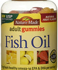 Nature Made Fish Oil Adult Gummies - Orange Lemon & Strawberry Banana 90 Ct Pack Of 2