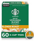 Starbucks K-Cup Coffee Pods, Starbucks Blonde Roast Hot or Iced Coffee, Decaf Veranda Blend, 60 Keurig Pods ÃƒÂ¢Ã¢â€šÂ¬Ã¢â‚¬Â¹