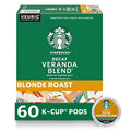 Starbucks K-Cup Coffee Pods, Starbucks Blonde Roast Hot or Iced Coffee, Decaf Veranda Blend, 60 Keurig Pods ÃƒÂ¢Ã¢â€šÂ¬Ã¢â‚¬Â¹