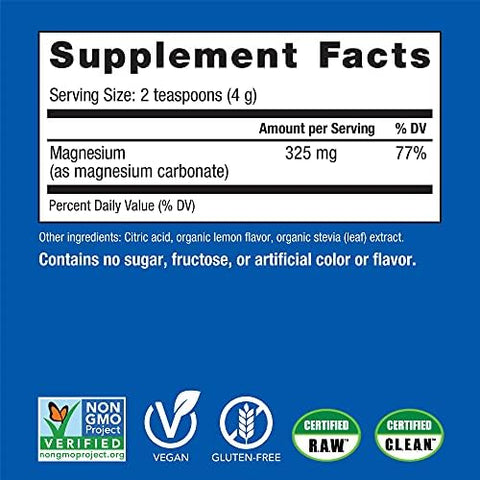 Natural Vitality Sweet Lemon Flavor Magnesium AntiStress Drink Mix 8 Oz