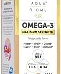 Aqua Biome By Enzymedica Maximum Strength Omega 3 Fish Oil 60 Softgels