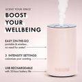 Neom Portable Wellbeing Pod Mini Essential Oil Diffuser Nude | Rechargeable Usb & Waterless | Aromatherapy Oil Diffuser For Small Spaces