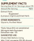 Bugleweed B120 (2pcs) Alcohol-Free Herbal Extract Tincture, Super-Concentrated Bugleweed (Lycopus Virginicus) (2x4 fl oz)