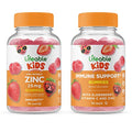 Lifeable Zinc 25mg Kids + Immune Support Kids Gummies Bundle Great Tasting Vitamin Supplement Gluten Free GMO Free Chewable Gummy